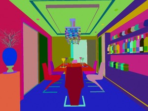 deluxe modern living room 1842 Modèle 3D