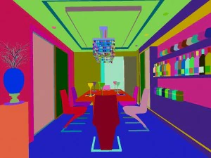deluxe modern living room 1842 3D Model
