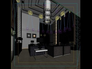 deluxe modern living room 1842 Modèle 3D