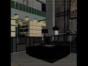 deluxe modern living room 1842 Modèle 3D