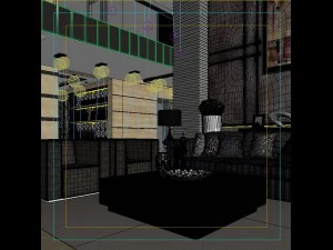 deluxe modern living room 1842 3D Model