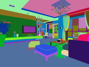 deluxe modern living room 1847 Modelo 3D