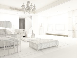 the luxurious modern living room 1848 Modelo 3D