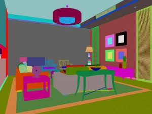 the luxurious modern living room is 1850 3D Model