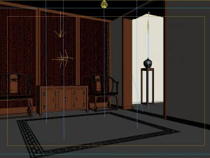 the luxurious modern living room is 1850 3D Model