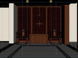 the luxurious modern living room is 1850 3D मॉडल