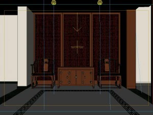 the luxurious modern living room is 1850 3D Model