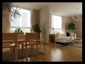 Роскошная современная гостиная 1852 года 3D Модель