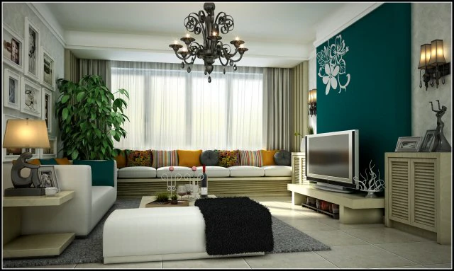 deluxe modern living room 1854 3D Model .c4d .max .obj .3ds .fbx .stl .blend 