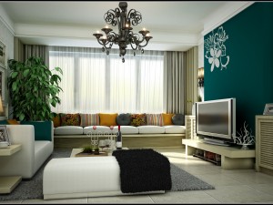 deluxe modern living room 1854 3Dモデル