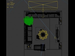 deluxe modern living room 1854 3D 模型