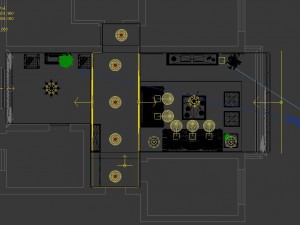 deluxe modern living room 1855 3D Модель