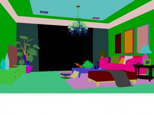 deluxe modern living room 1857 3D मॉडल