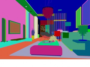 deluxe modern living room 1858 3D Modell