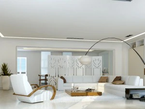 il lussuoso soggiorno moderno &egrave; del 1861 Modello 3D