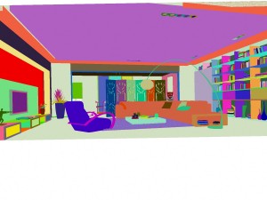 the luxurious modern living room is 1861 3D Model