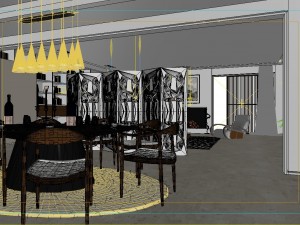 the luxurious modern living room is 1861 3D Model