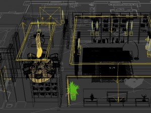 the luxurious modern living room is 1861 3D Model