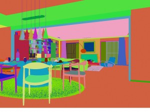 the luxurious modern living room 1862 3Dモデル