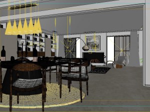 the luxurious modern living room 1862 3Dモデル