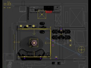 the luxurious modern living room is 1863 Modelo 3D