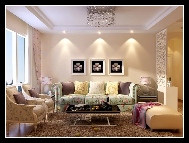 deluxe modern living room 1864 3D Model .c4d .max .obj .3ds .fbx .stl .blend 