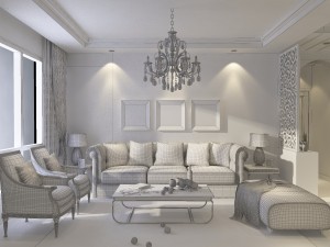 deluxe modern living room 1864 Modelo 3D