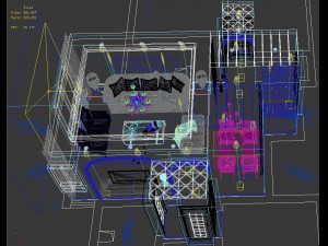 deluxe modern living room 1864 Modelo 3D