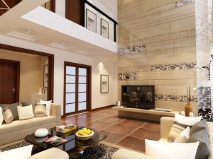 deluxe modern living room 1866 3D मॉडल