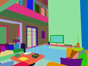 deluxe modern living room 1866 3D 모델