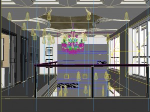 deluxe modern living room 1866 3D 모델