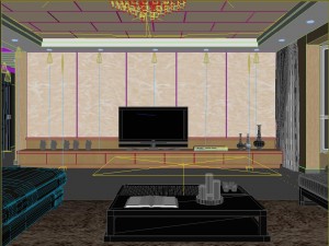 the luxurious modern living room is 1867 3D Модель