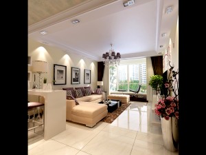 luxurious modern living room 1868 3D Model