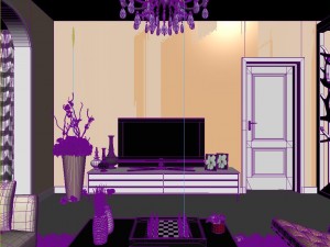 the luxurious modern living room is 1869 Modelo 3D