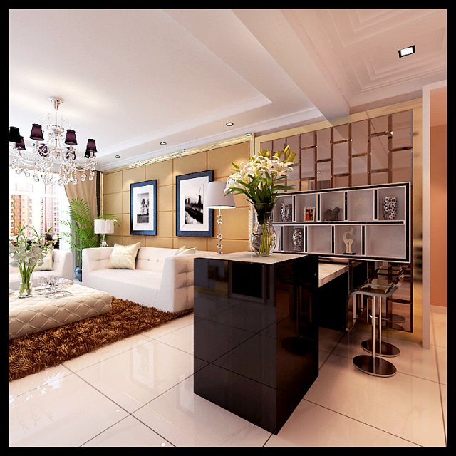 deluxe modern living room 1871 Model 3D .c4d .max .obj .3ds .fbx .stl .blend 