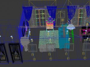 deluxe modern living room 1872 Modello 3D