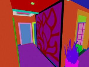 deluxe modern living room 1873 3D Model