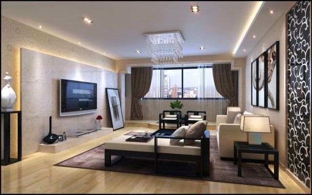 deluxe modern living room 1874 Modèle 3D .c4d .max .obj .3ds .fbx .stl .blend 