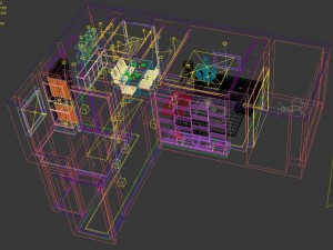 deluxe modern living room 1877 3D 모델
