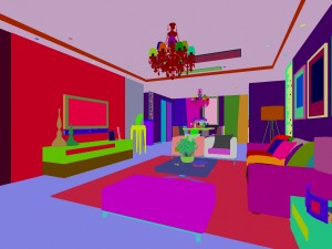 deluxe modern living room 1878 3D 모델