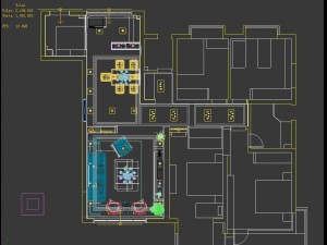 deluxe modern living room 1879 3Dモデル