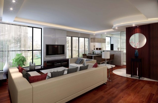 deluxe modern living room 1880 Model 3D .c4d .max .obj .3ds .fbx .stl .blend