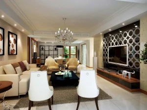 Das luxuri&ouml;se, moderne Wohnzimmer stammt aus dem Jahr 1882 3D Modell