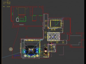 deluxe modern living room 1883 3D Model