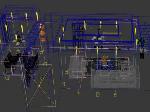 deluxe modern living room 1885 3D-Modell