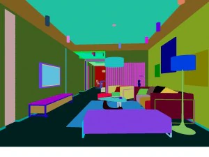 deluxe modern living room 1886 3D Model