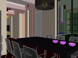 deluxe modern living room 1886 3D Model