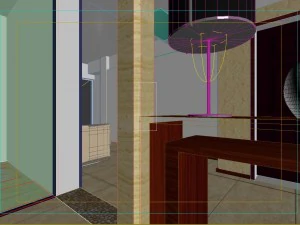 deluxe modern living room 1887 3D Model