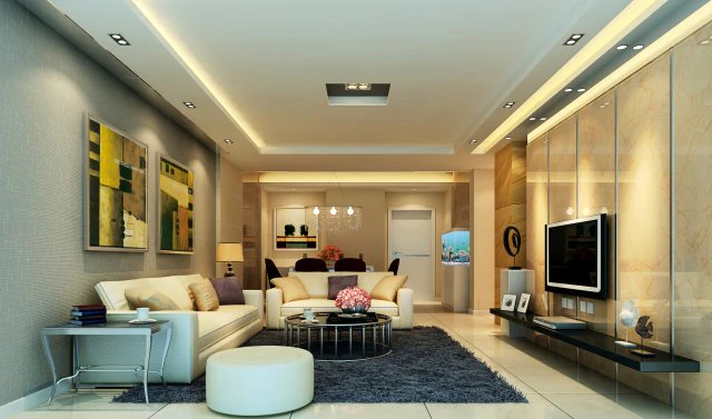 deluxe modern living room 1888 3D Model .c4d .max .obj .3ds .fbx .stl .blend 