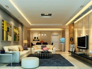 デラックスモダンリビングルーム1888 3Dモデル